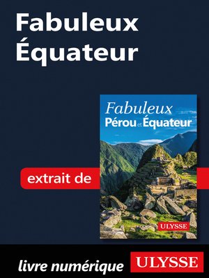 cover image of Fabuleux Équateur